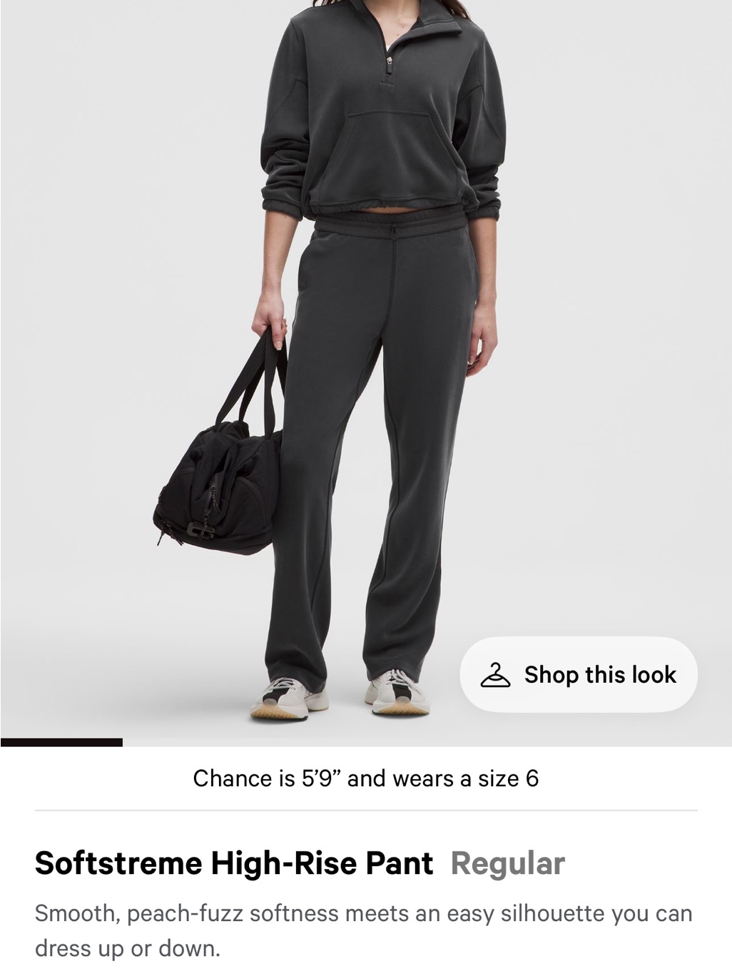 Lululemon Athletica Softstreme Boot-Cut Pant - Charcoal